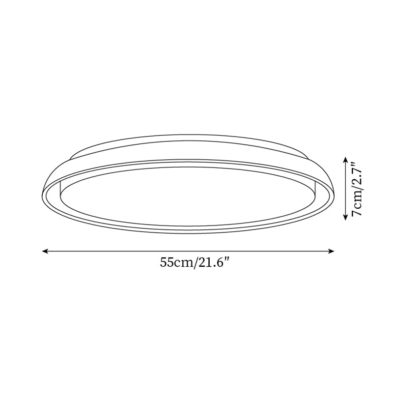 Halo Round Travertine Ceiling Light - Neutralighting