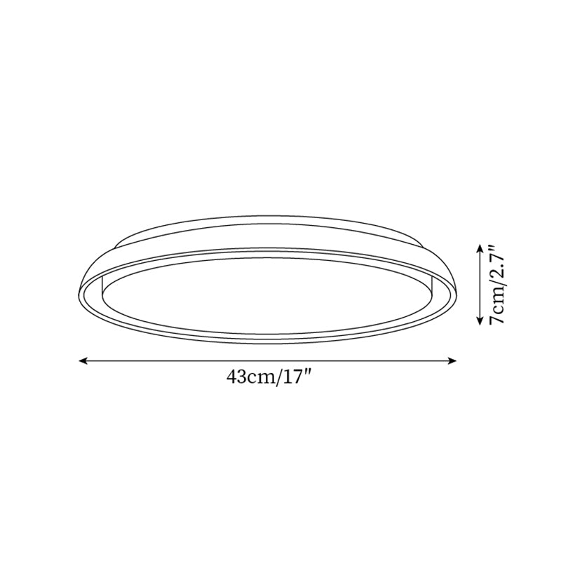 Halo Round Travertine Ceiling Light - Neutralighting