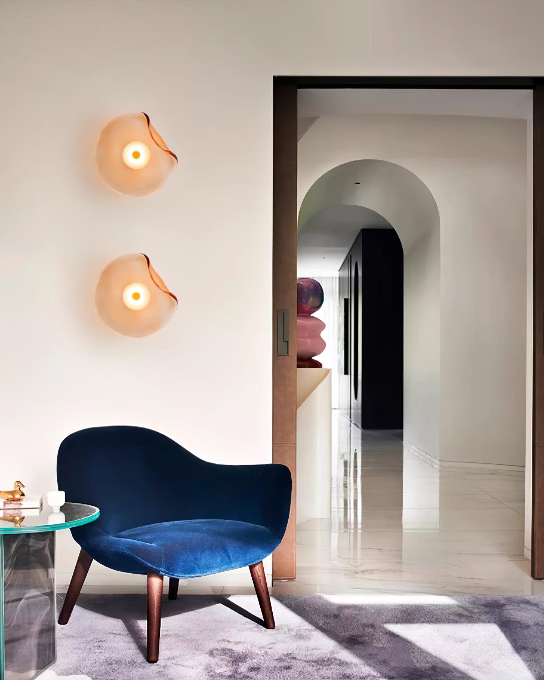Lunara Amber Glass Ceiling Light - Neutralighting