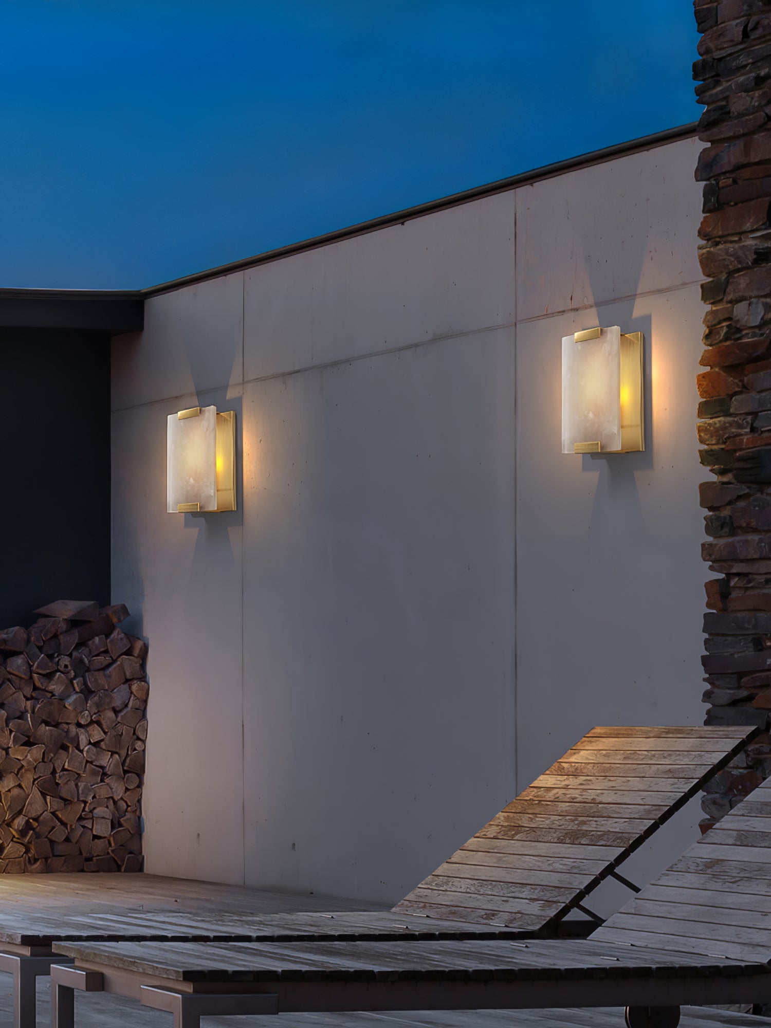 Roux Wall Lamp Alabaster Panel Glow - Neutralighting