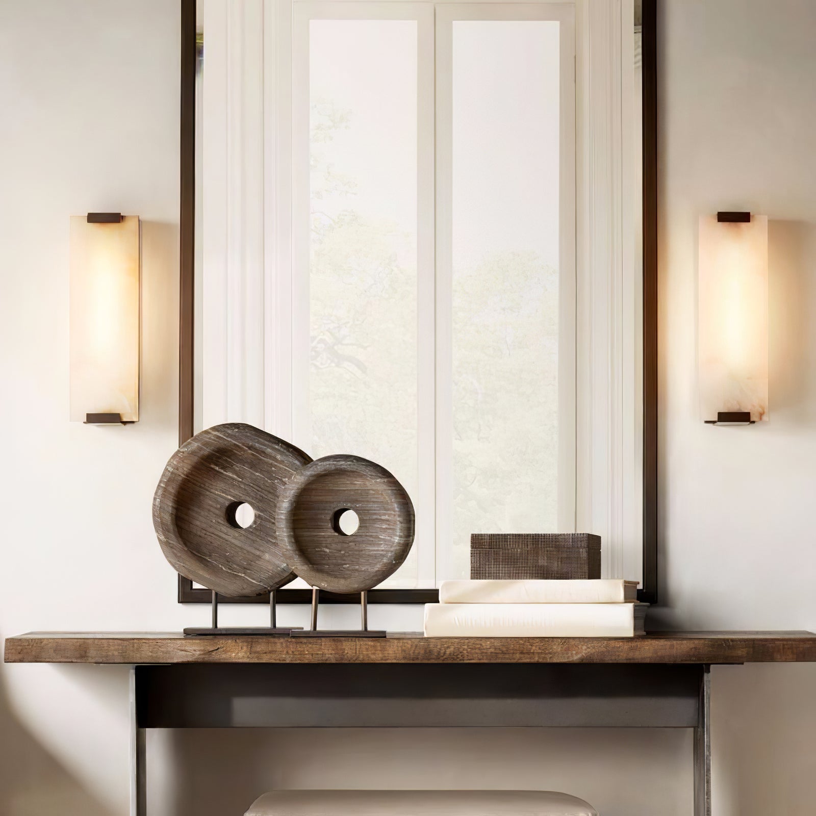 Roux Wall Lamp Alabaster Panel Glow - Neutralighting