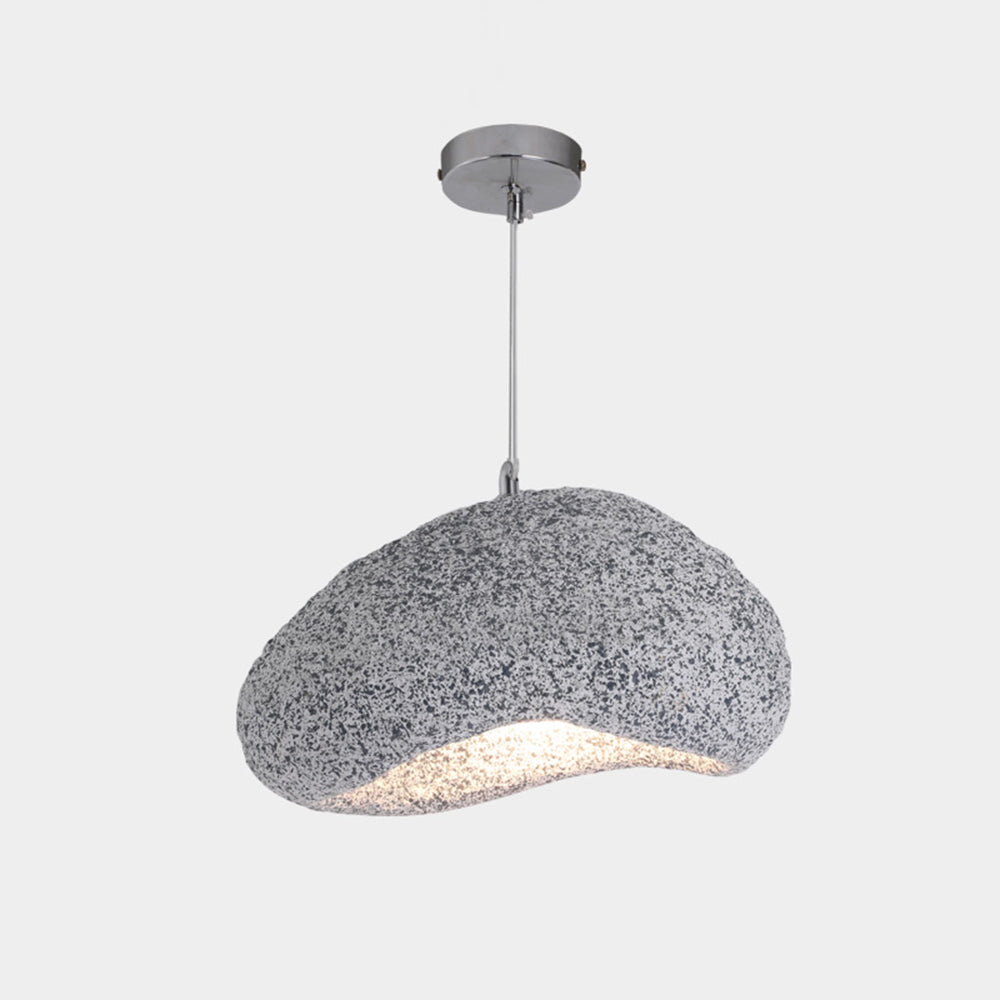 Avi Wabi Sabi Bread Shape Resin Pendant Light, 2 Color - Neutralighting