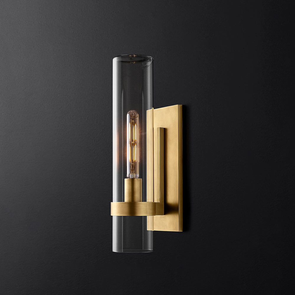 Enya Glass Cylinder Modern Wall Light - Neutralighting