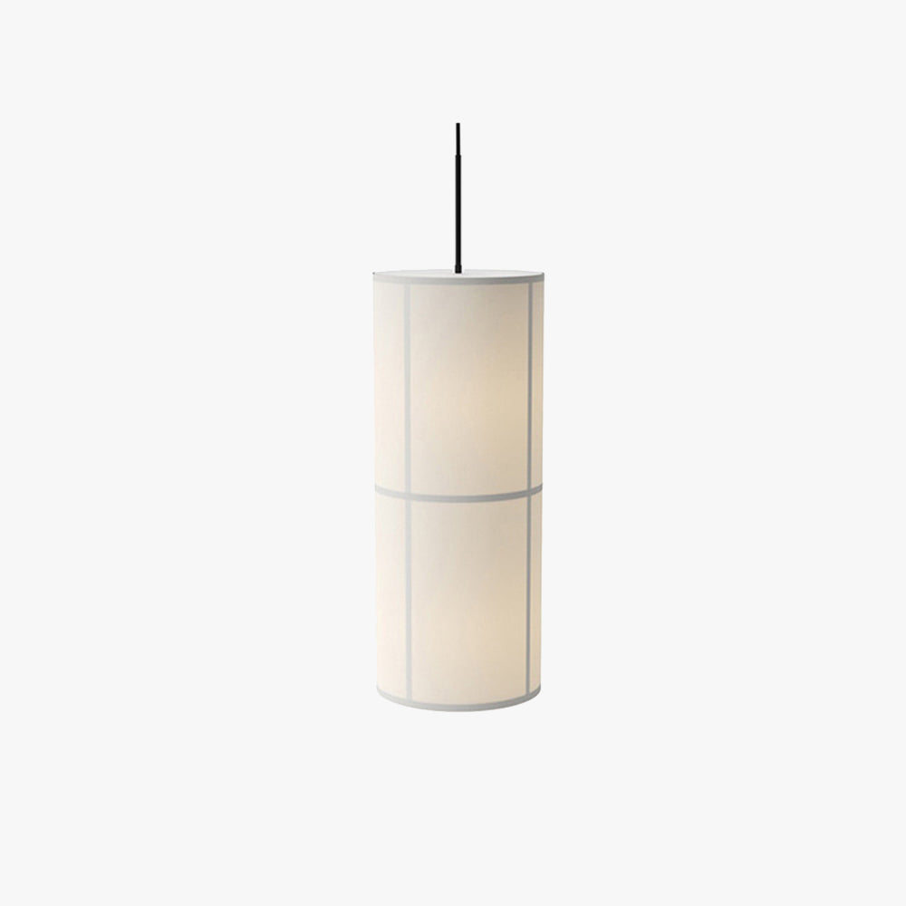 Ritta Cylinder Pendant Light, Lantern, Fabric, Japanese - Neutralighting