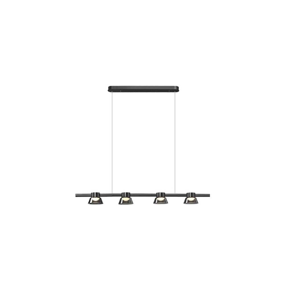 Arisha Modern Linear Metal Pendant Light,Black - Neutralighting