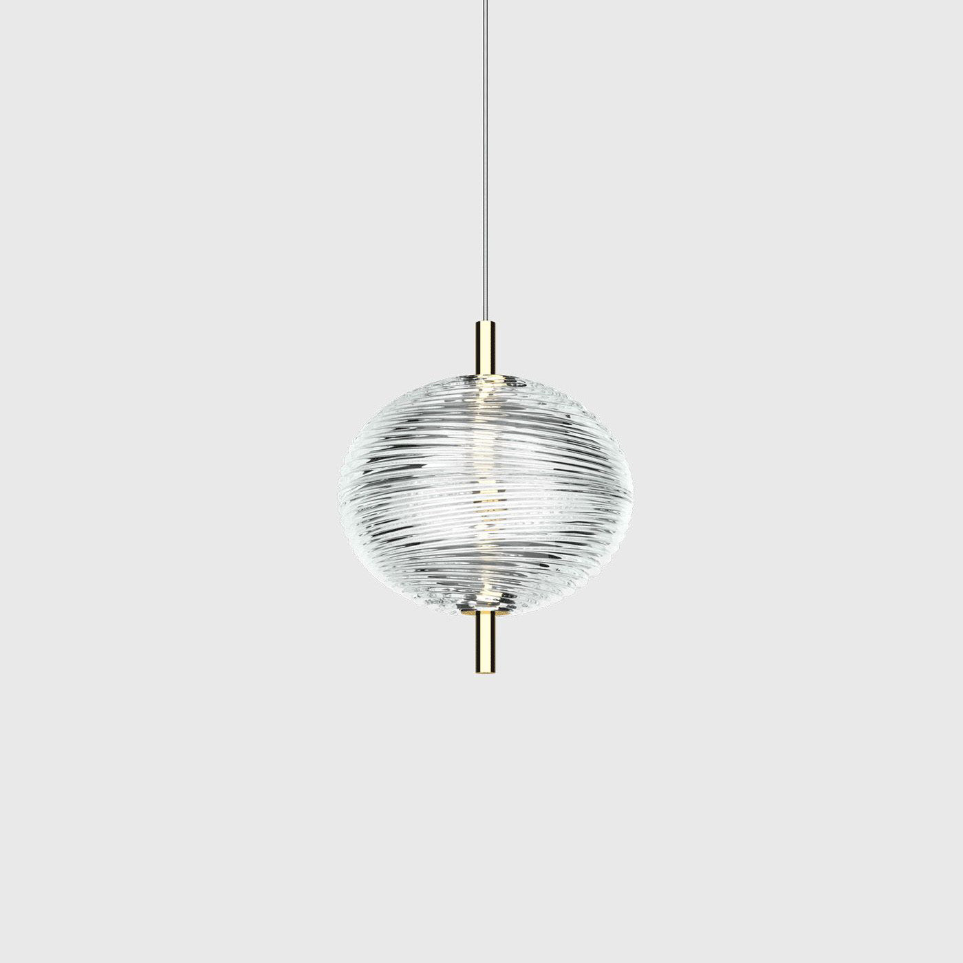 Valentina Designer Art Modern Pendant Light, Black/Gold - Neutralighting