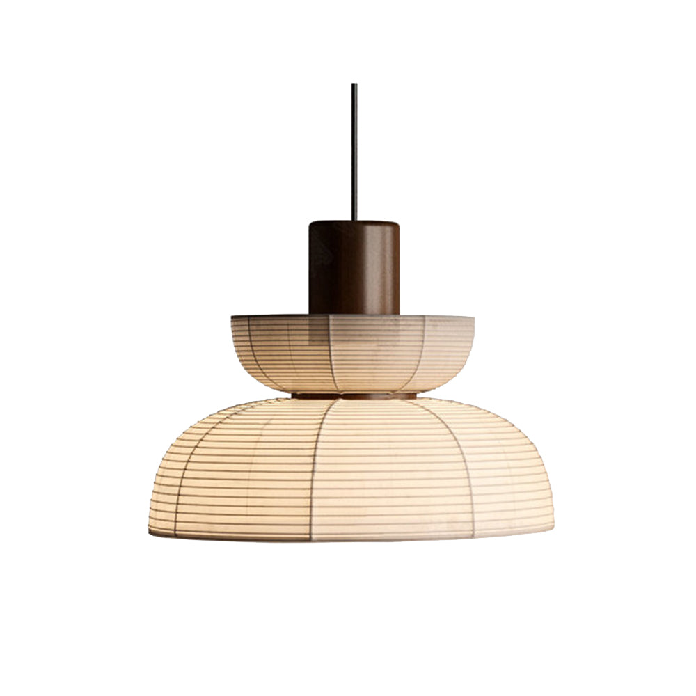 Muto Retro Fabric & Metal Pendant Light, 2 Style - Neutralighting