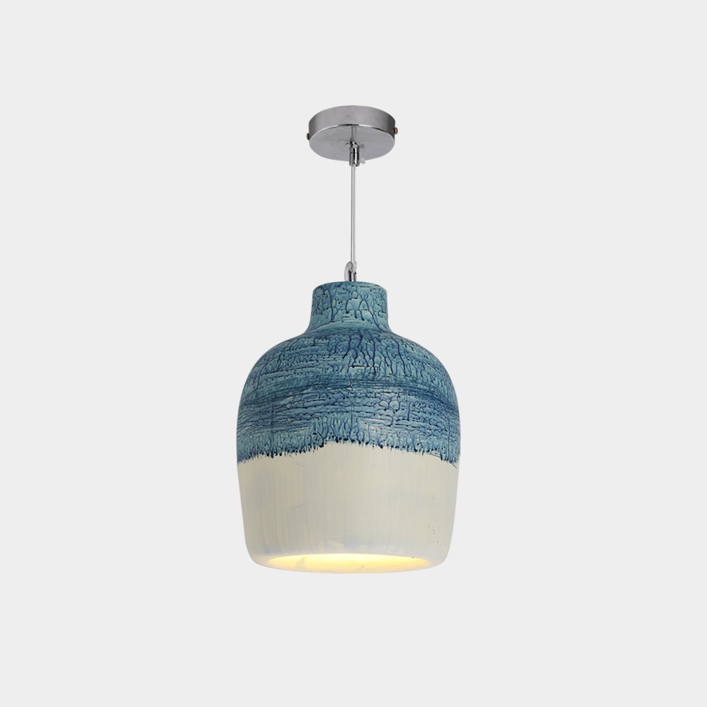 Avi Wabi Sabi Jar Shaped Resin Pendant Light, 4 Color - Neutralighting