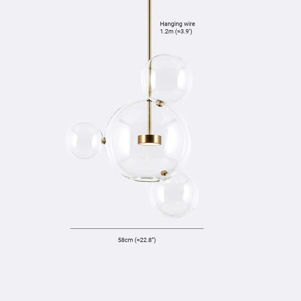 Valentina Modern Bubble Cluster Pendant Light Gold