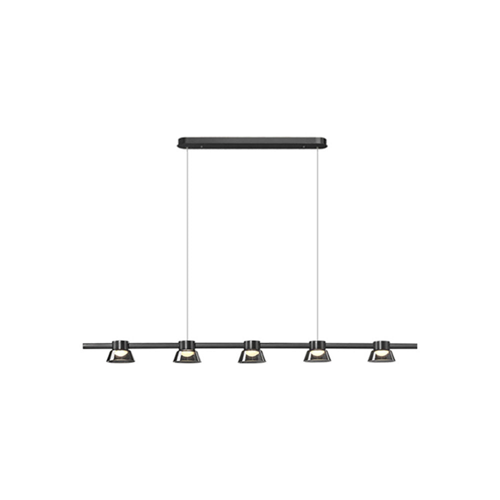 Arisha Modern Linear Metal Pendant Light,Black - Neutralighting