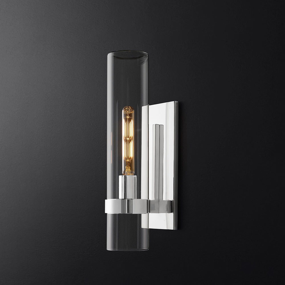 Enya Glass Cylinder Modern Wall Light - Neutralighting