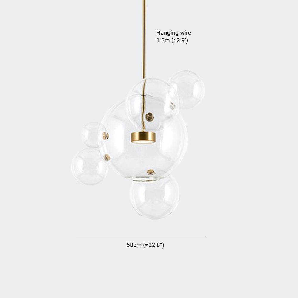 Valentina Modern Bubble Cluster Pendant Light Gold
