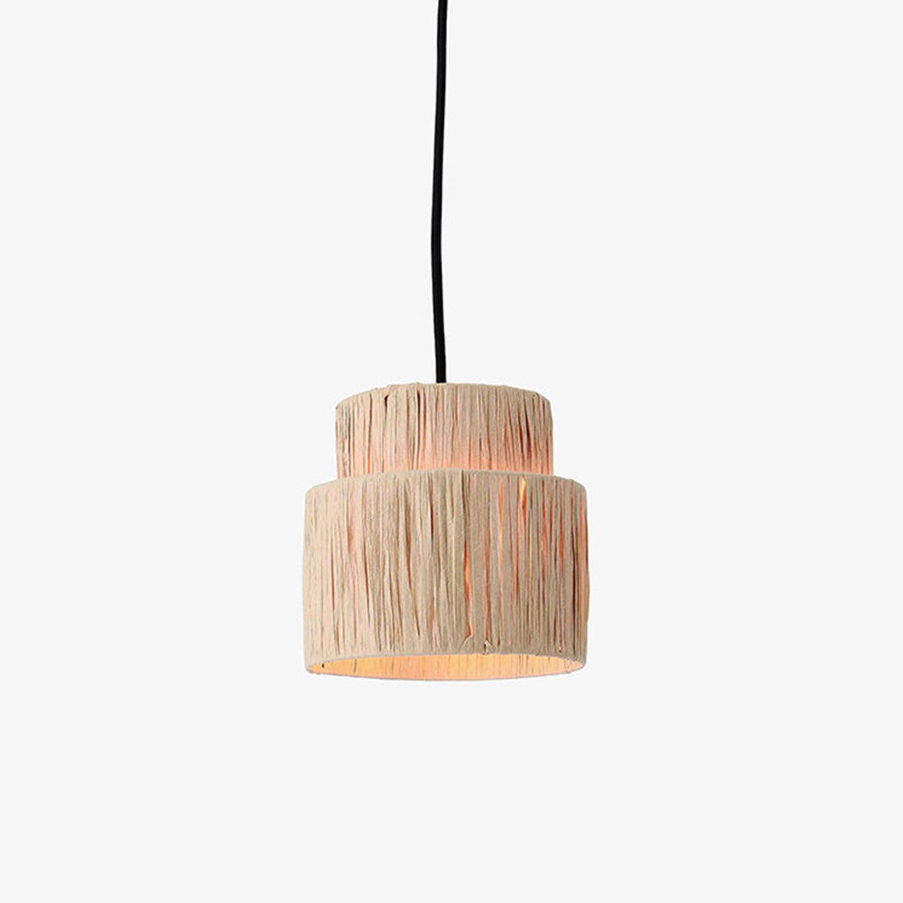 Muto Rustic Boho Rattan Pendant Light, 3 Style - Neutralighting