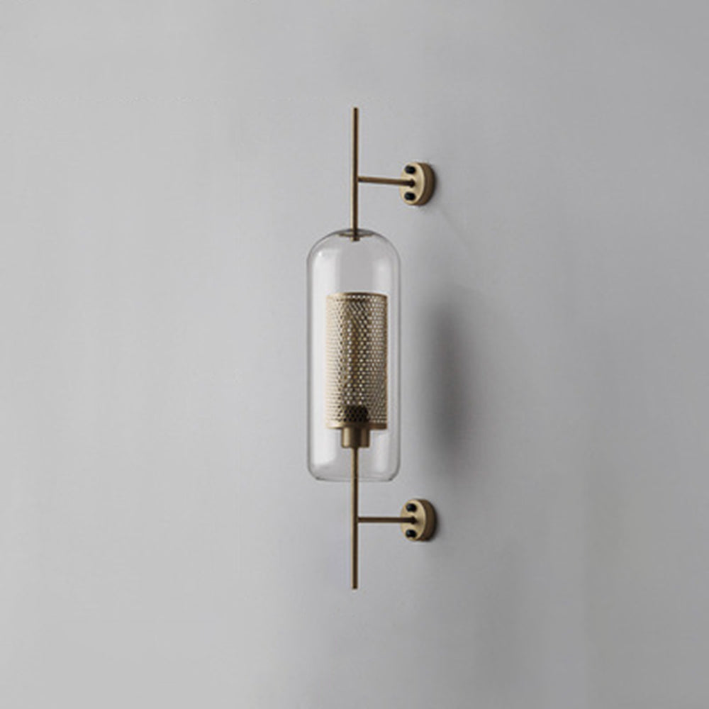 Kiri Industrial Classy Global Clear Glass Wall Lamp - Neutralighting