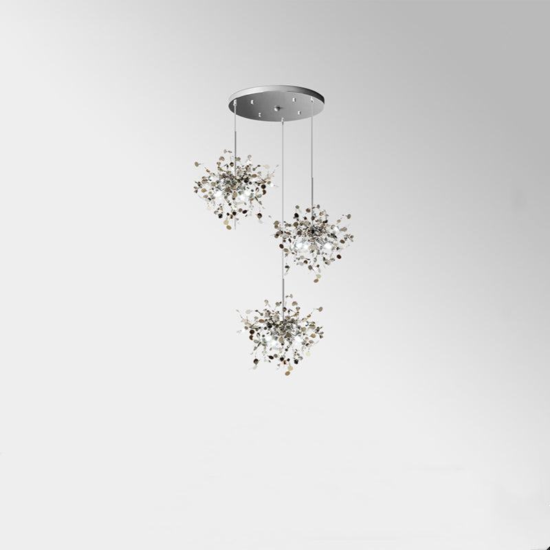 Olivia Artsy Classy Cluster Fireworks Pendant Light, Stainless steel - Neutralighting