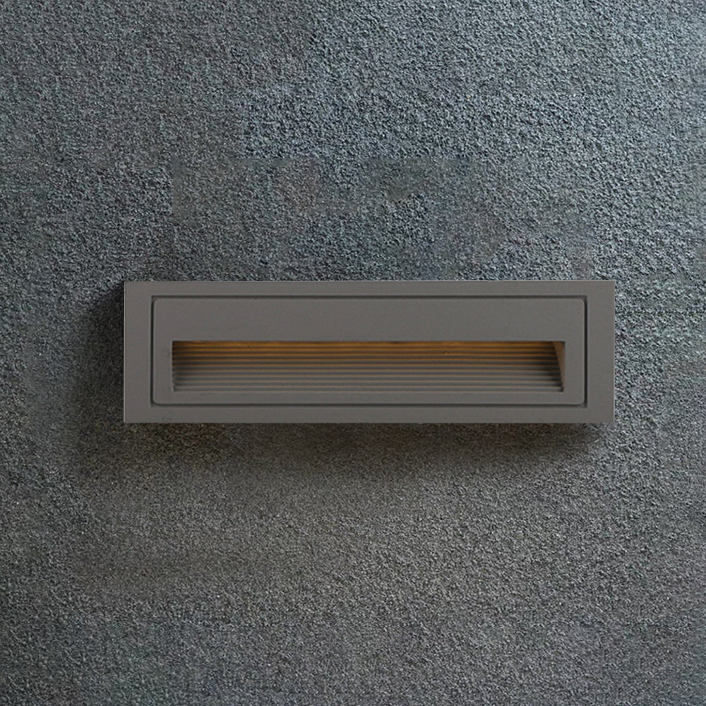Ray Modern Metal Square Outdoor Deck/Step Light, Black - Neutralighting