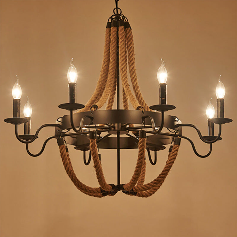 Epoch Vintage Loft Twine Pendant Light Metal Restaurant/Bar - Neutralighting