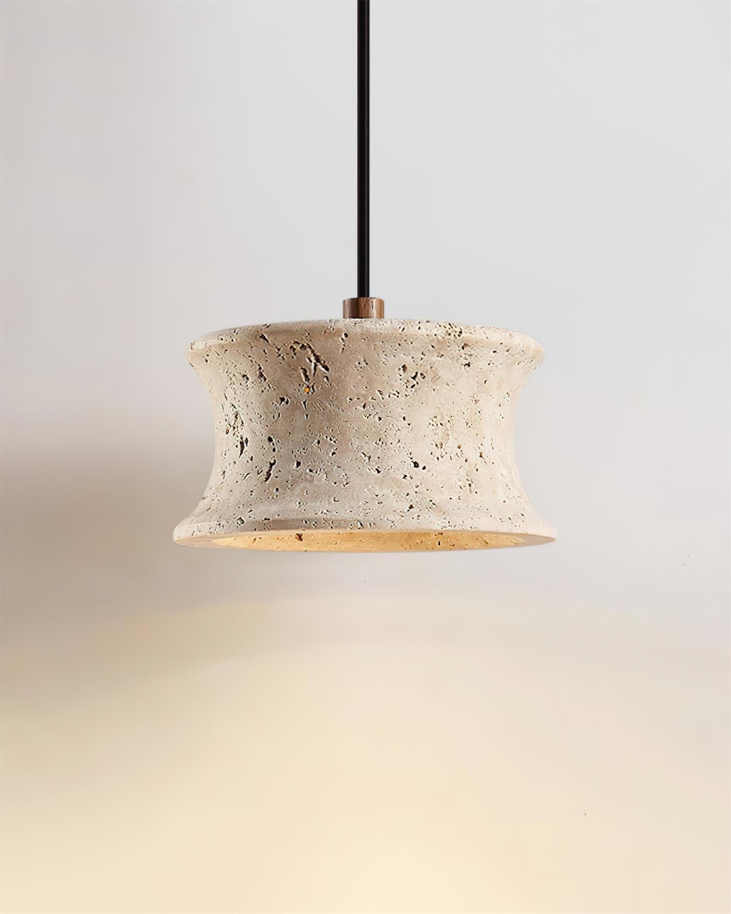 Ritta Pendant Lamp Travertine Sculptural - Neutralighting