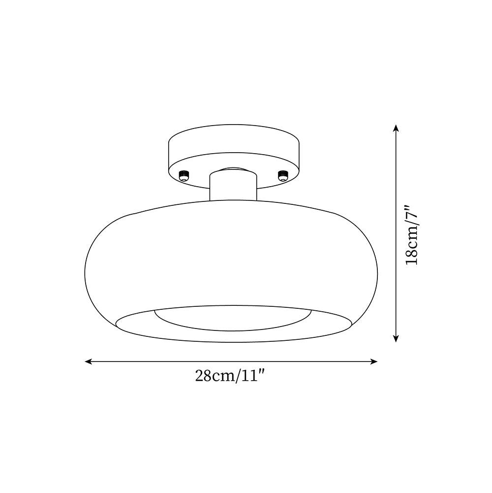 Aveline Glass Ceiling Light - Neutralighting