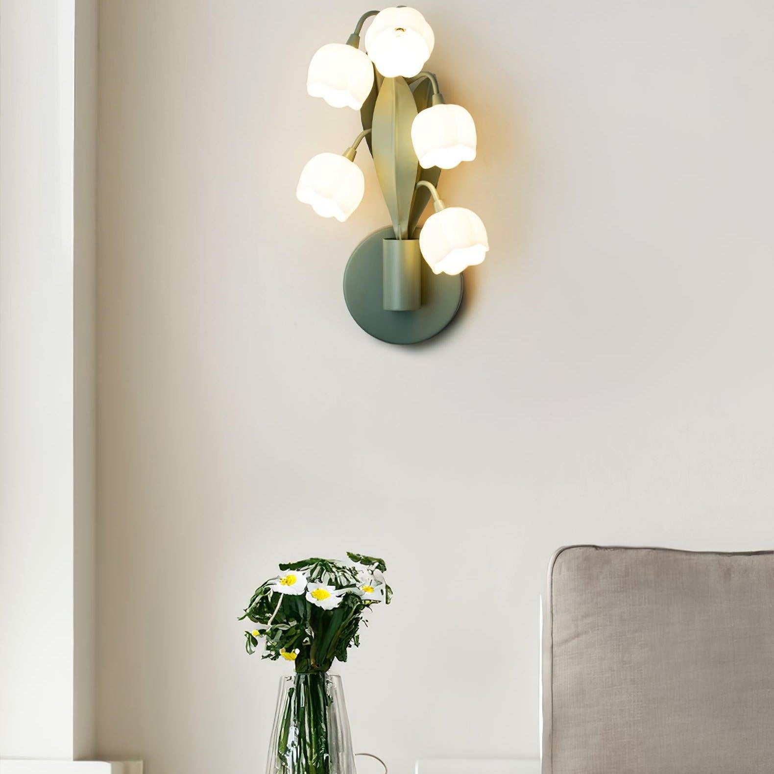 Aelis Natural Orchid Indoor Wall Lamp - Neutralighting