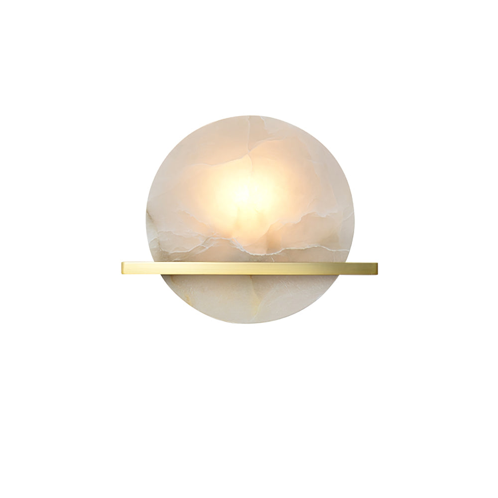 Savion Wall Lamp Alabaster Moon Horizon - Neutralighting