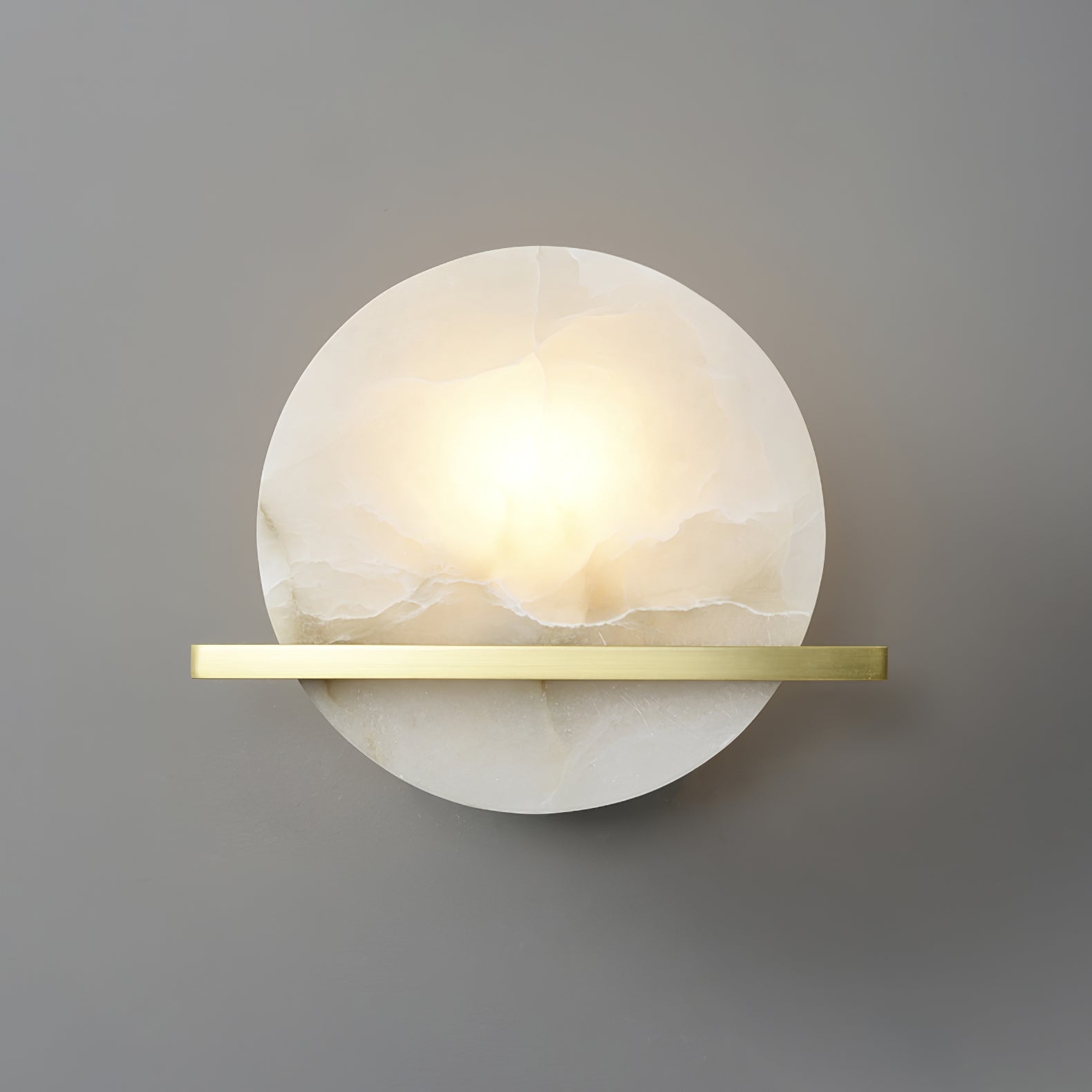 Savion Wall Lamp Alabaster Moon Horizon - Neutralighting