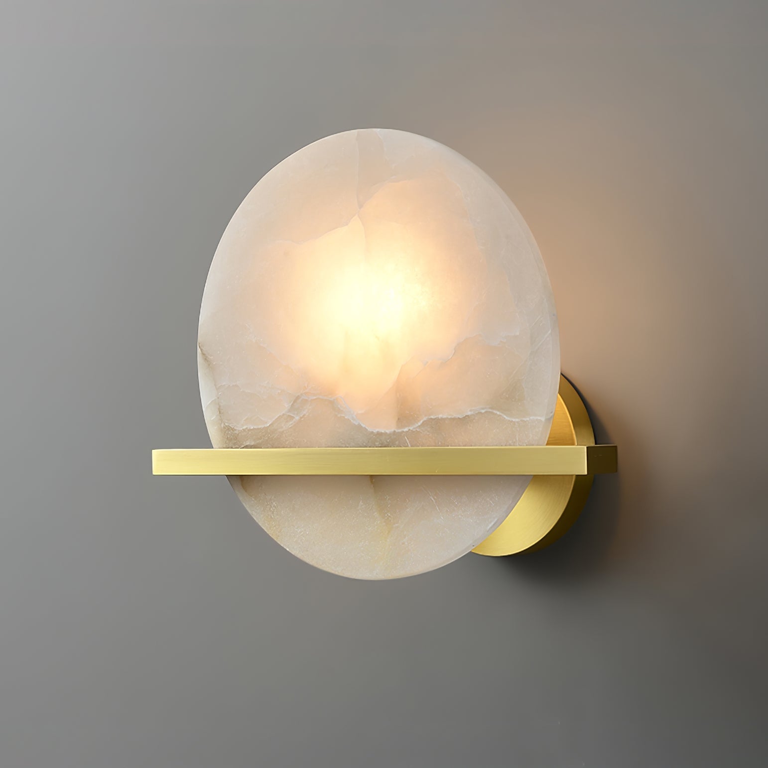 Savion Wall Lamp Alabaster Moon Horizon - Neutralighting