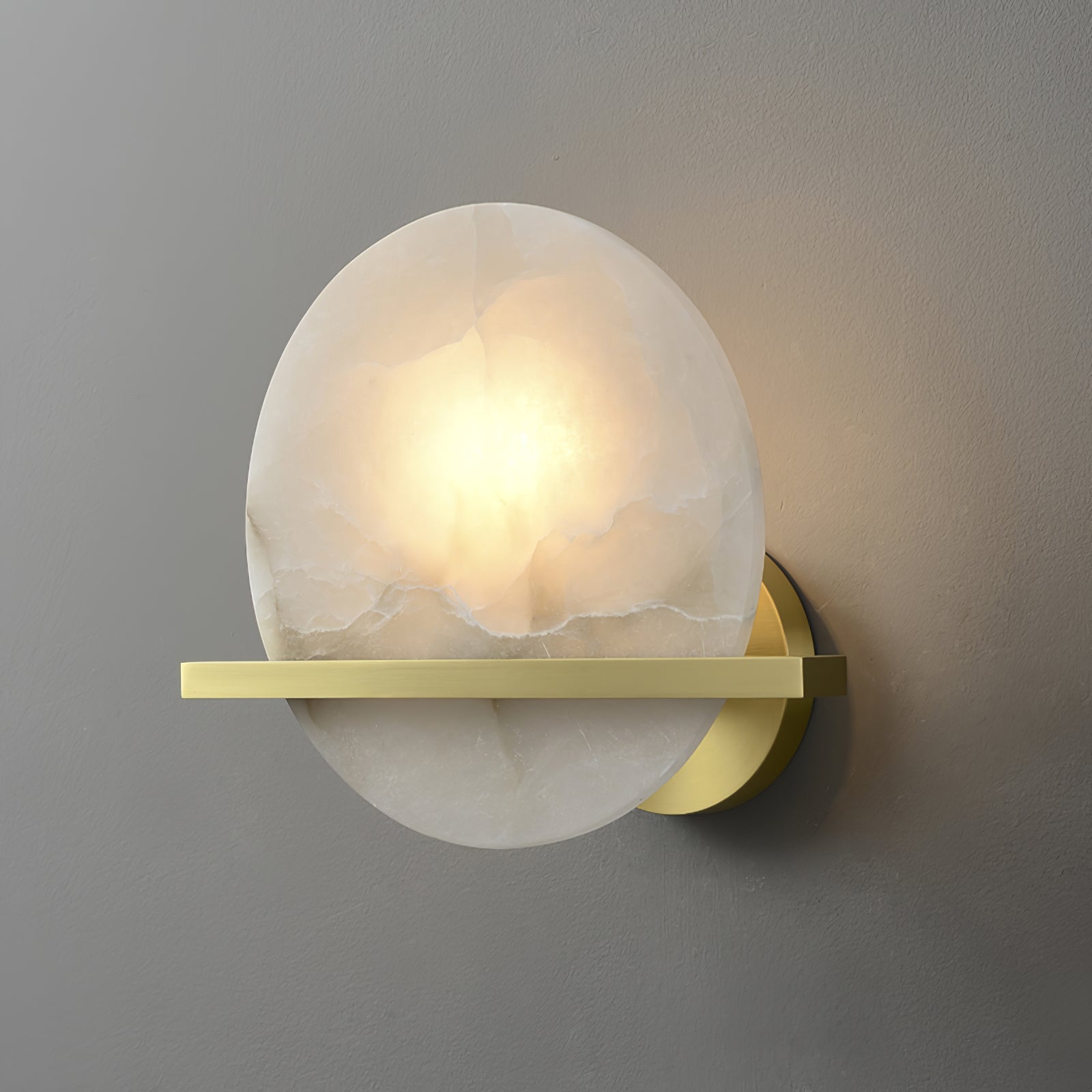 Savion Wall Lamp Alabaster Moon Horizon - Neutralighting
