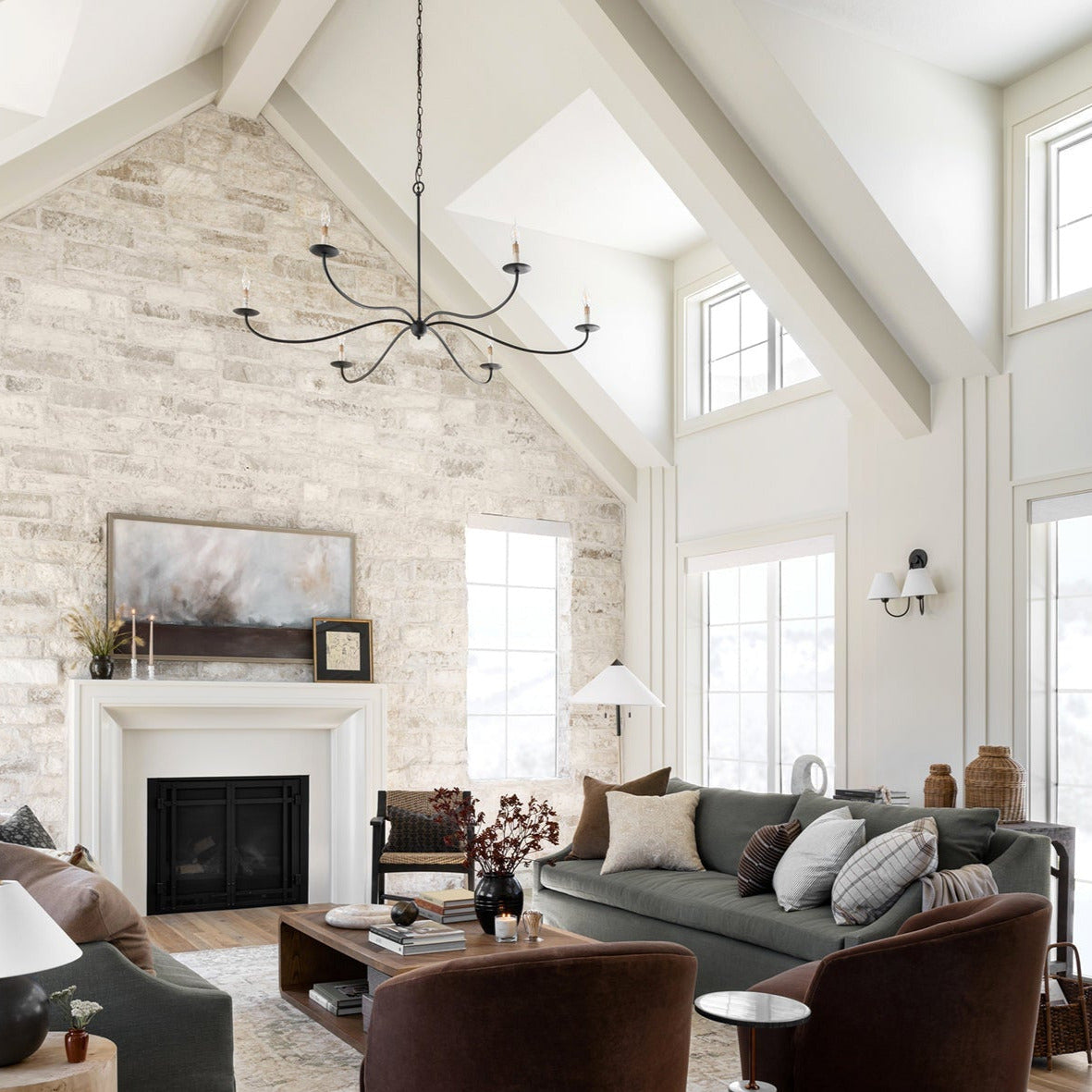 Alfred Chandeliers Candle-style Farmhouse - Neutralighting