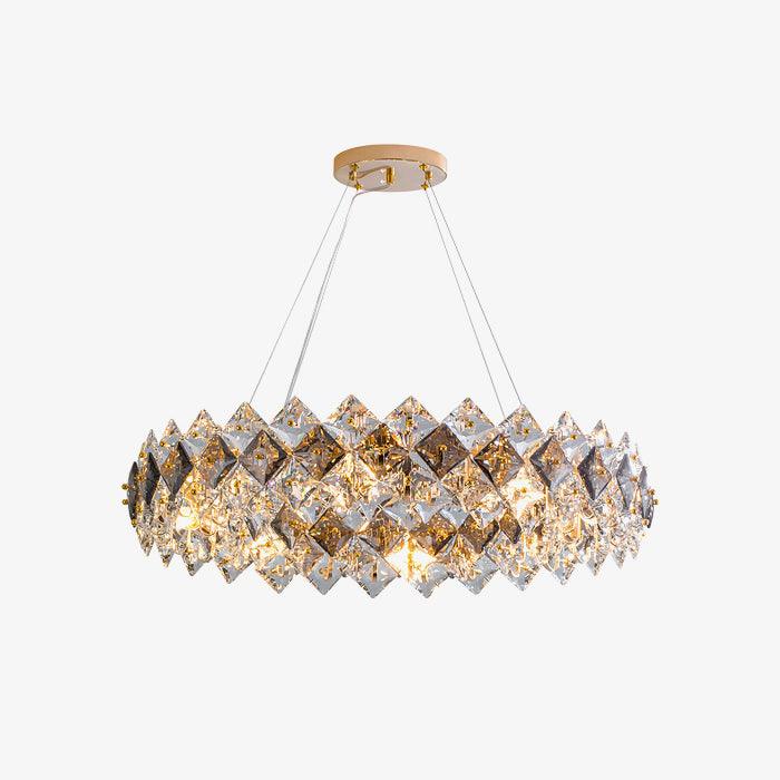 Scale Crystal Round Chandelier - Blowlighting