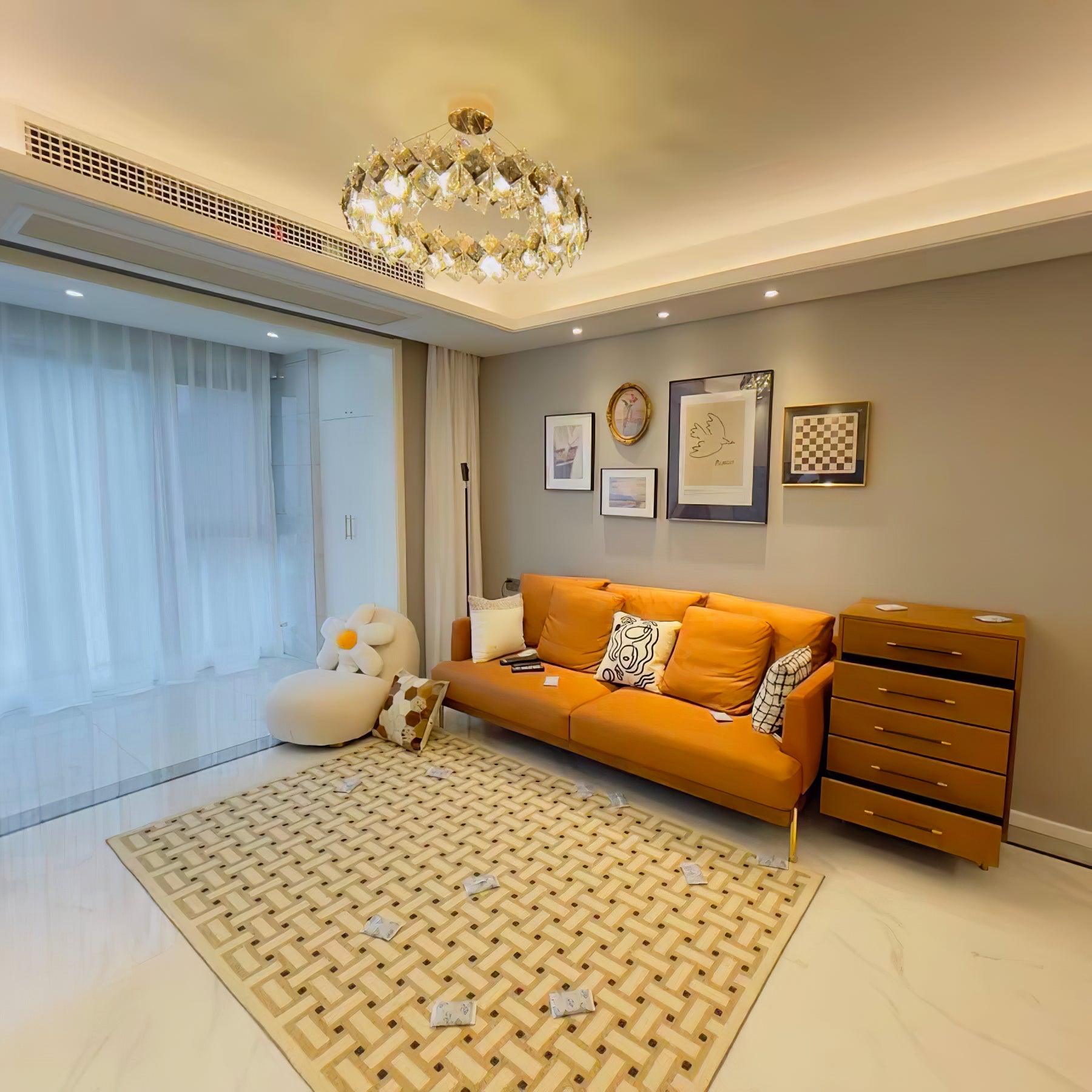 Scale Crystal Round Chandelier - Blowlighting