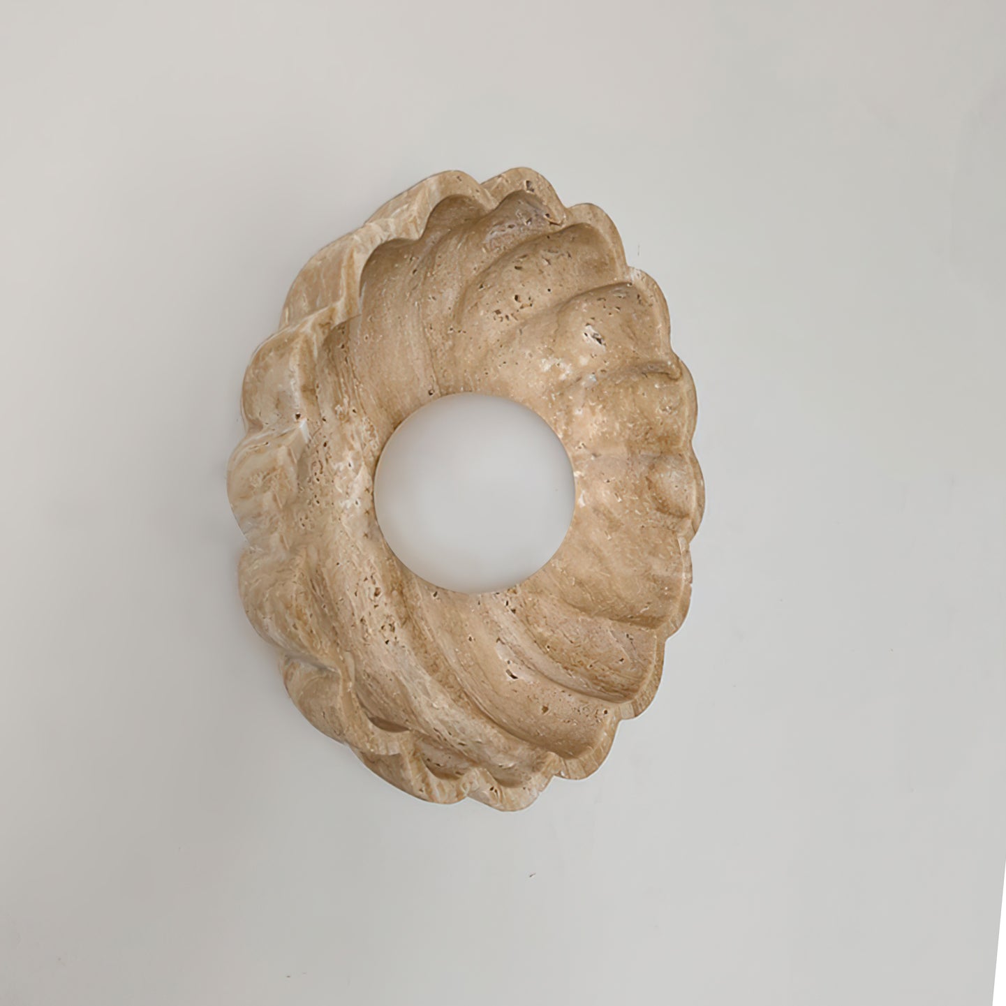 Ritta Flower Wall Lamp Yellow Travertine - Neutralighting