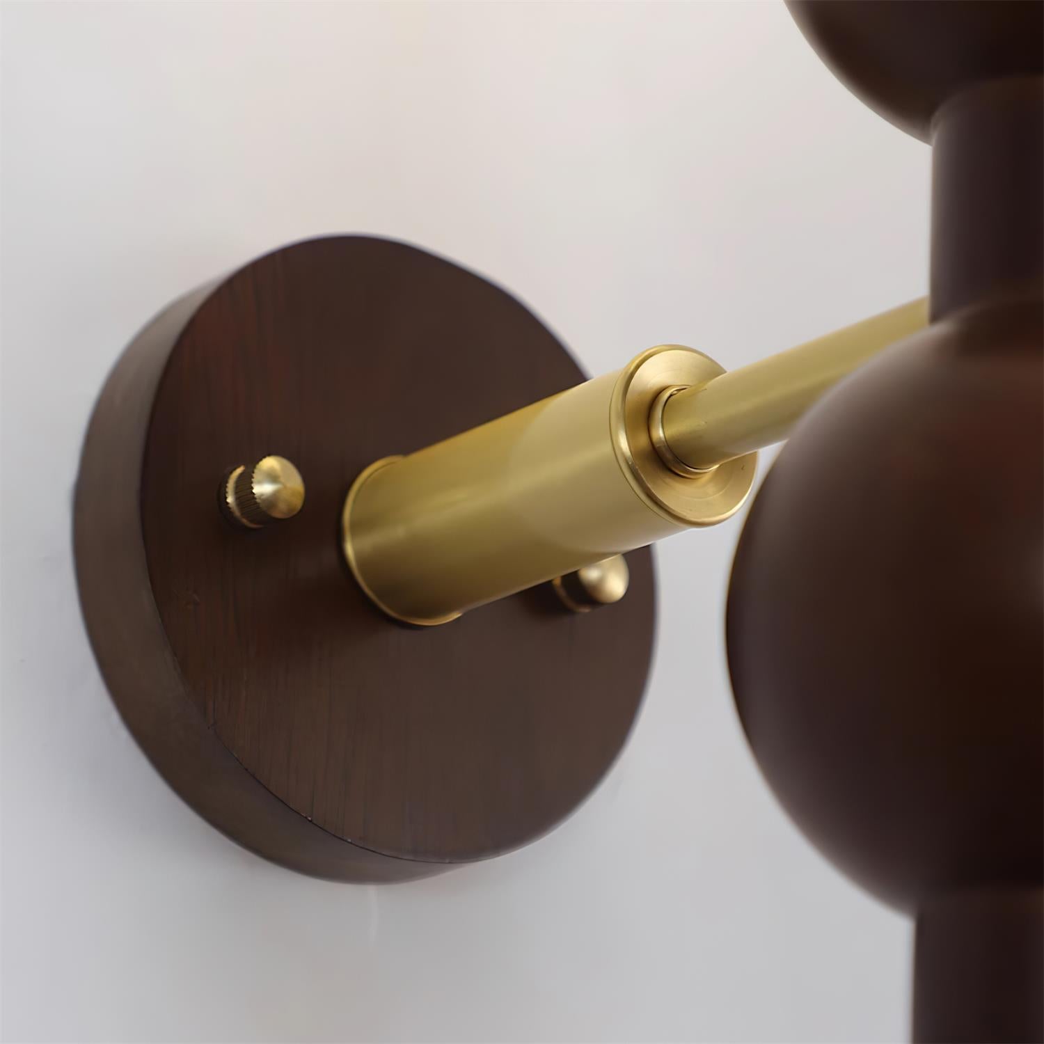 Wall Lamp Gourd in Metal Wood and Glass Modern Style - Neutralighting