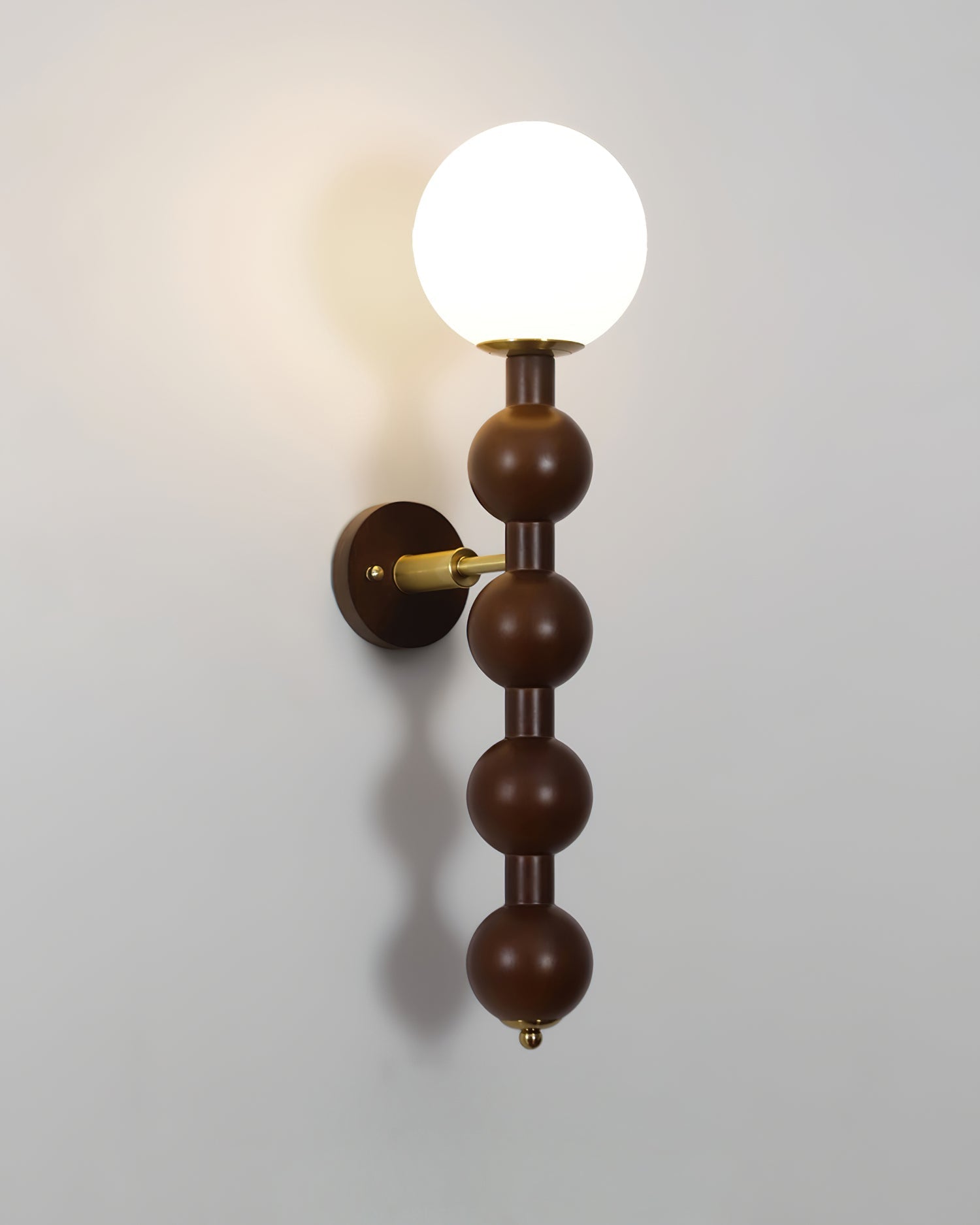 Wall Lamp Gourd in Metal Wood and Glass Modern Style - Neutralighting