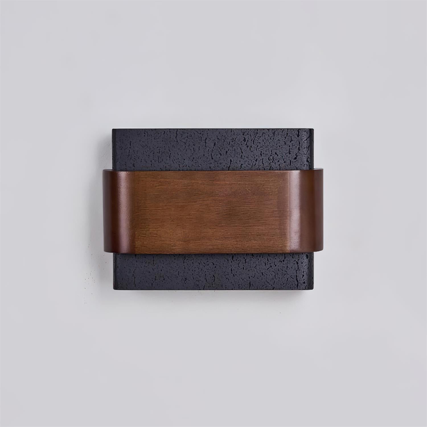 Ritta Travertine Wall Lamp Wood-finish Arc - Neutralighting
