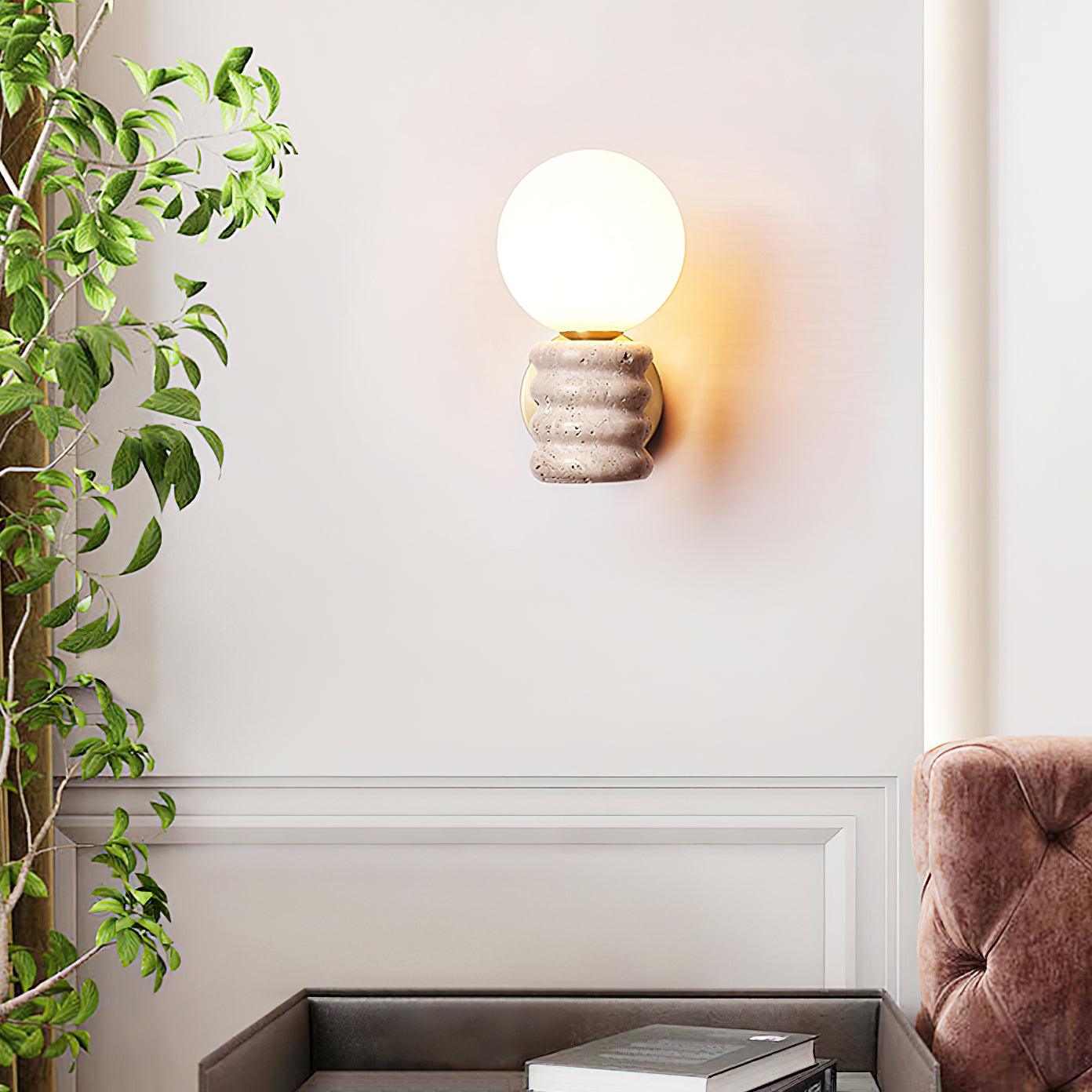 Calenne Wall Lamp Travertine - Neutralighting