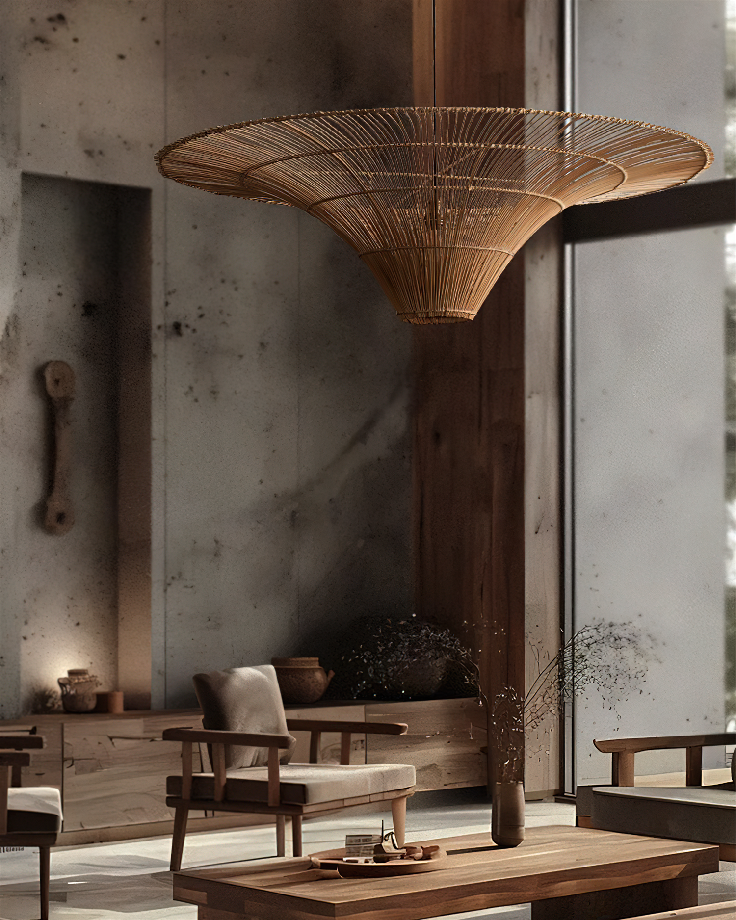 Juvia Handwoven Rattan Pendant Light - Neutralighting