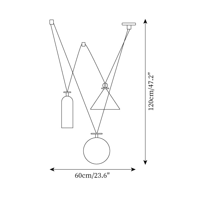 Covine Multi-Shape Adjustable Pendant Light - Neutralighting