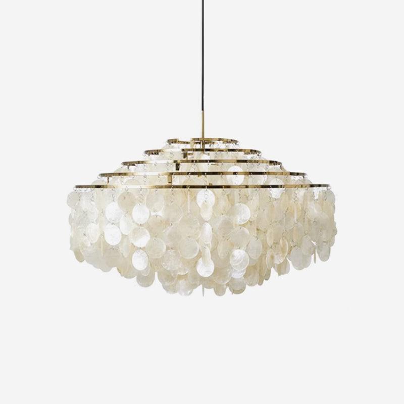 Elios Elegant Capiz Shell Chandelier - Neutralighting