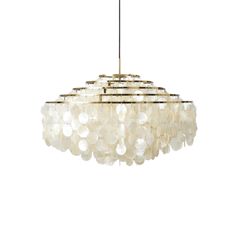 Elios Elegant Capiz Shell Chandelier - Neutralighting