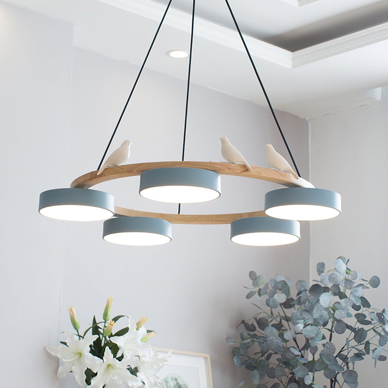 Cliff Chandelier Bird Round - Neutralighting