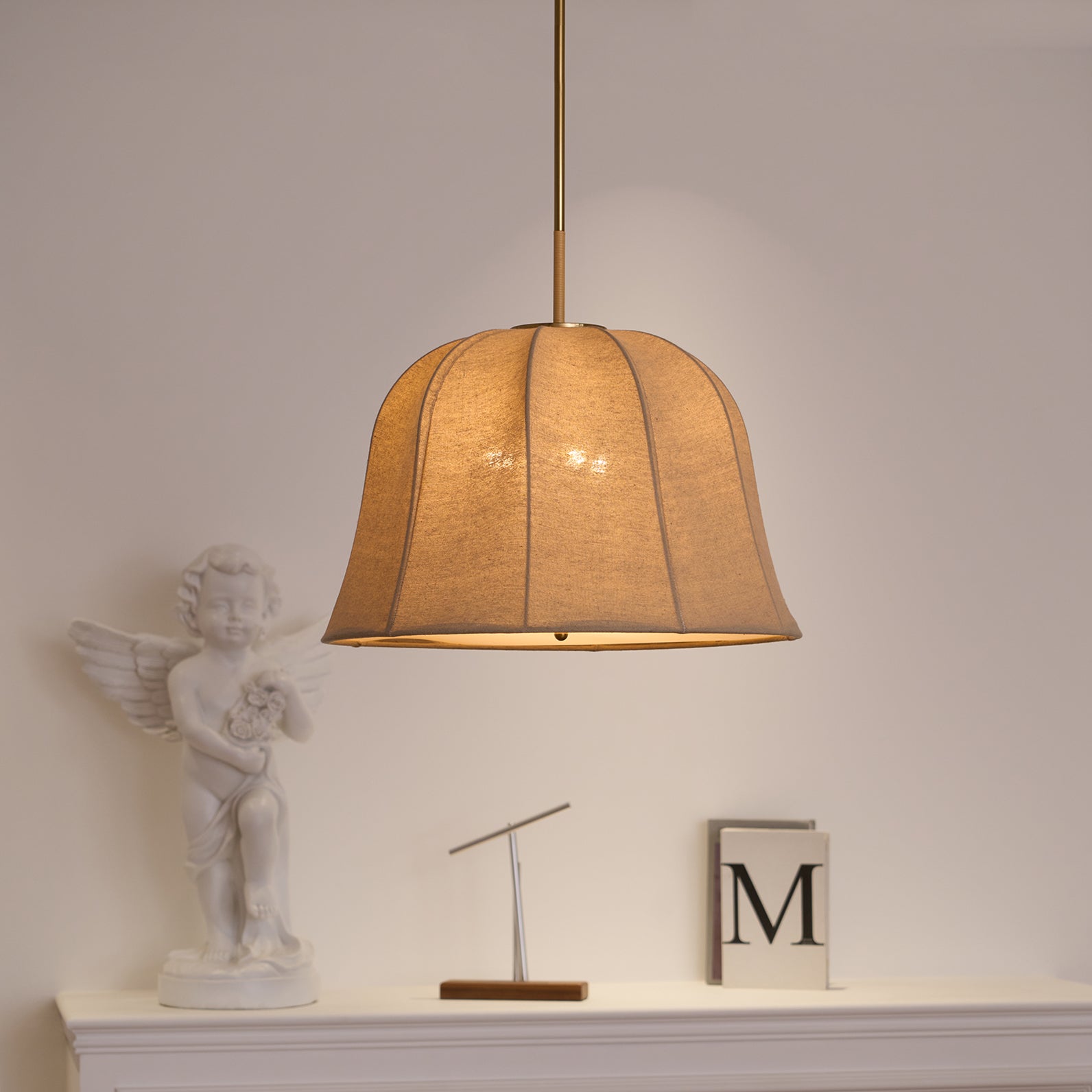 Tala Pendant Light Bell Fabric Line - Neutralighting
