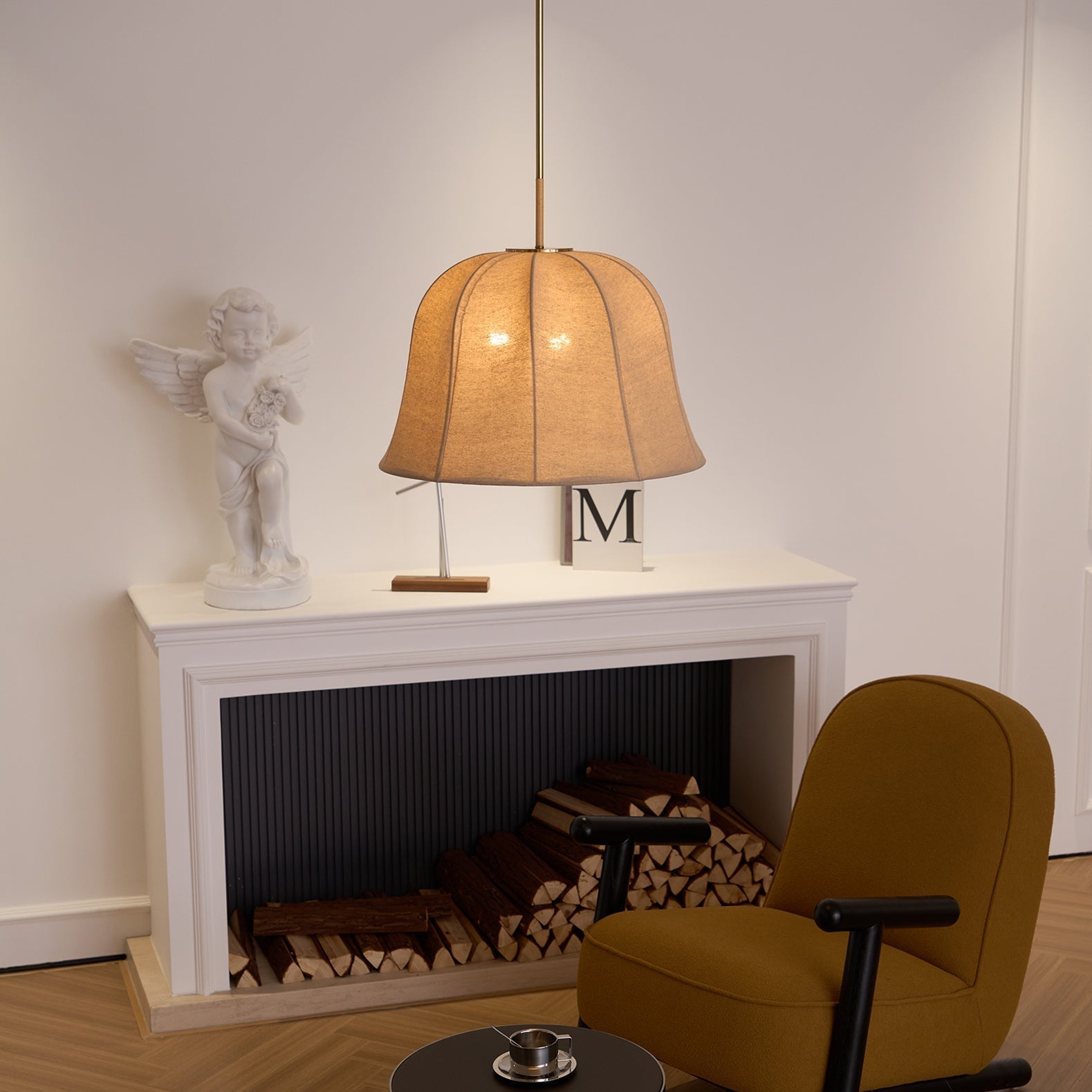 Tala Pendant Light Bell Fabric Line - Neutralighting