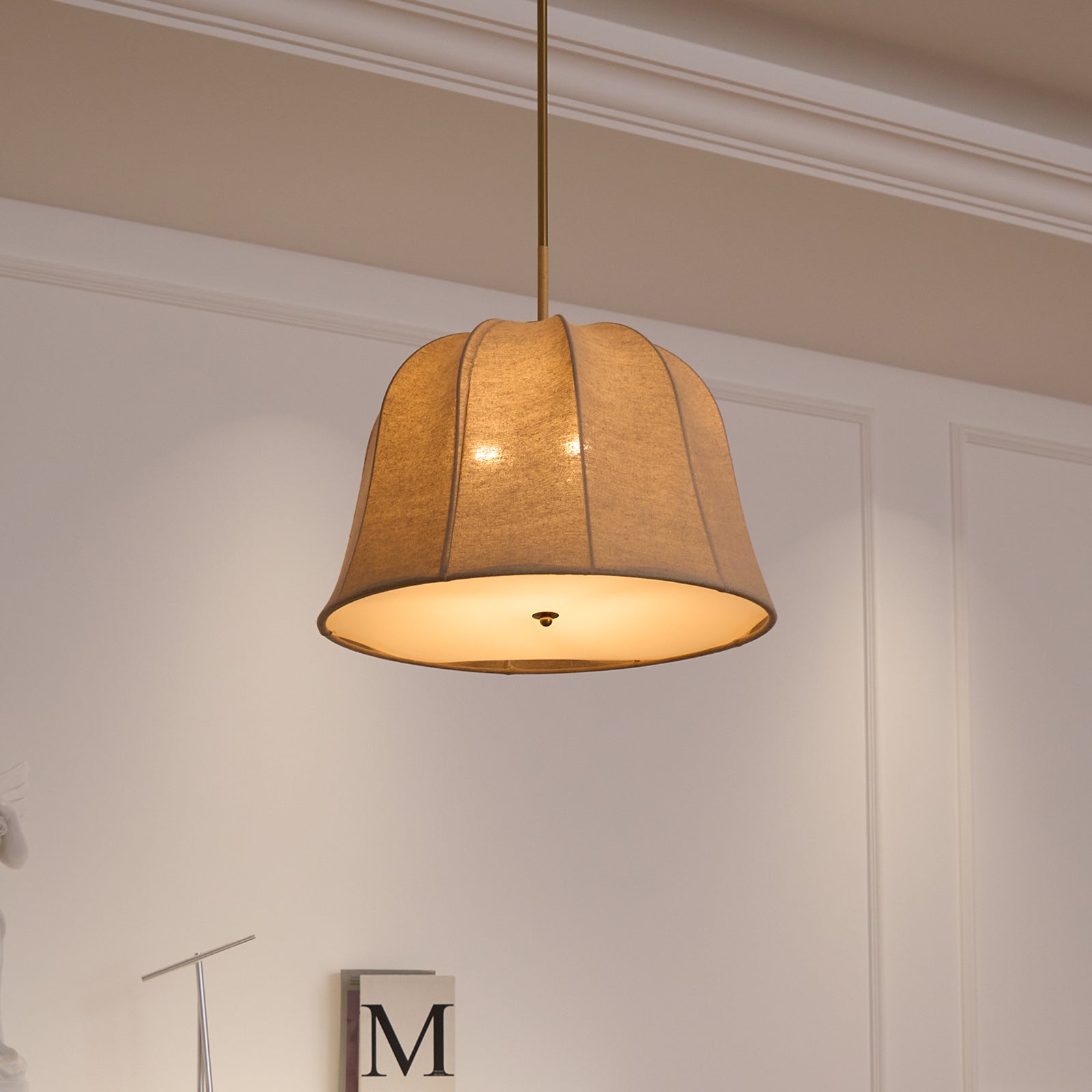Tala Pendant Light Bell Fabric Line - Neutralighting