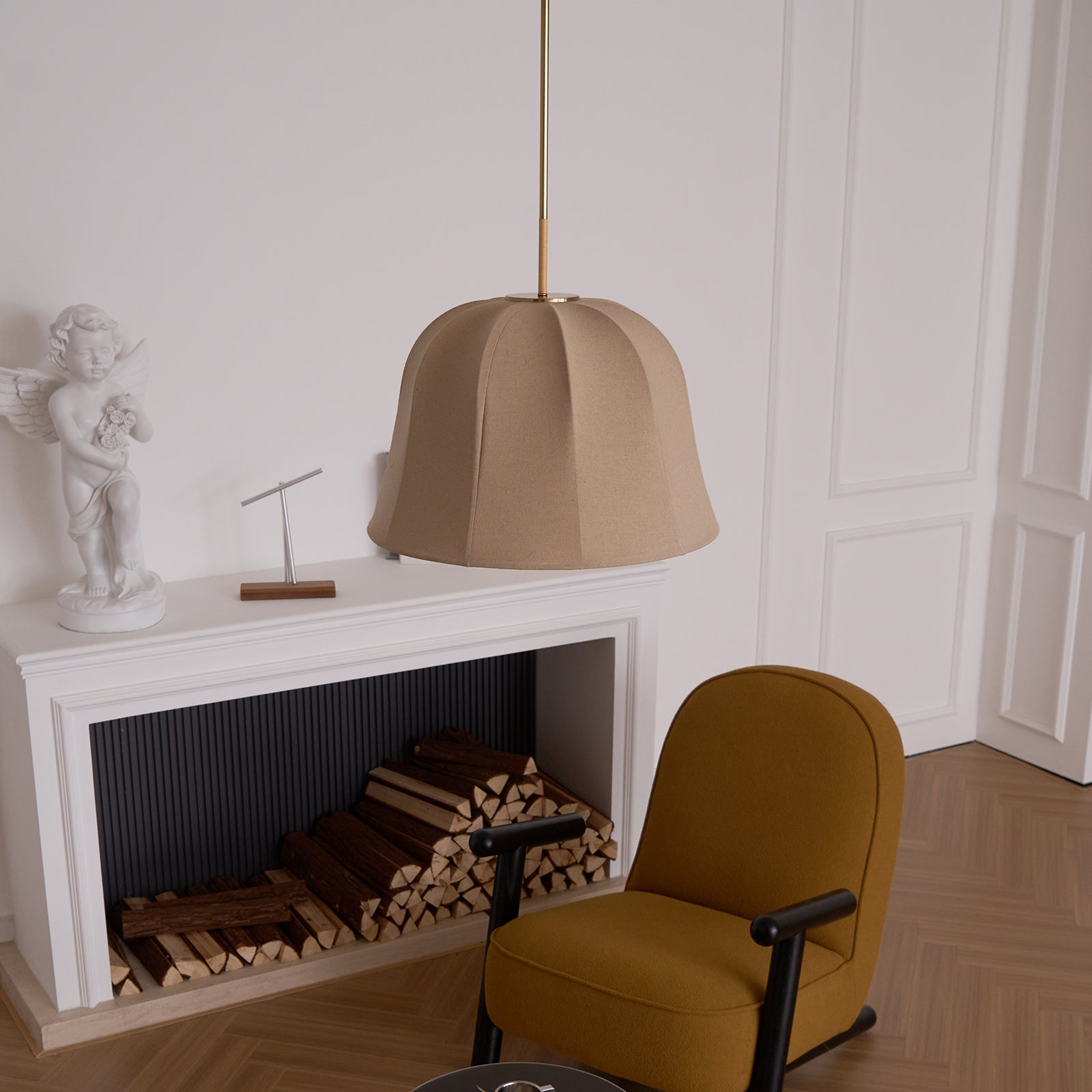 Tala Pendant Light Bell Fabric Line - Neutralighting
