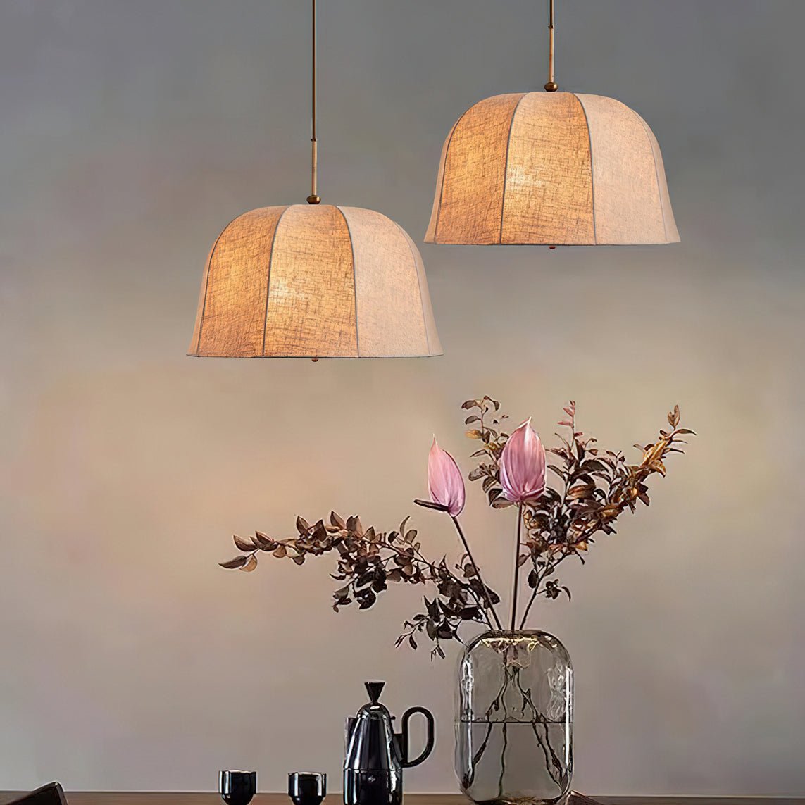 Tala Pendant Light Bell Fabric Line - Neutralighting