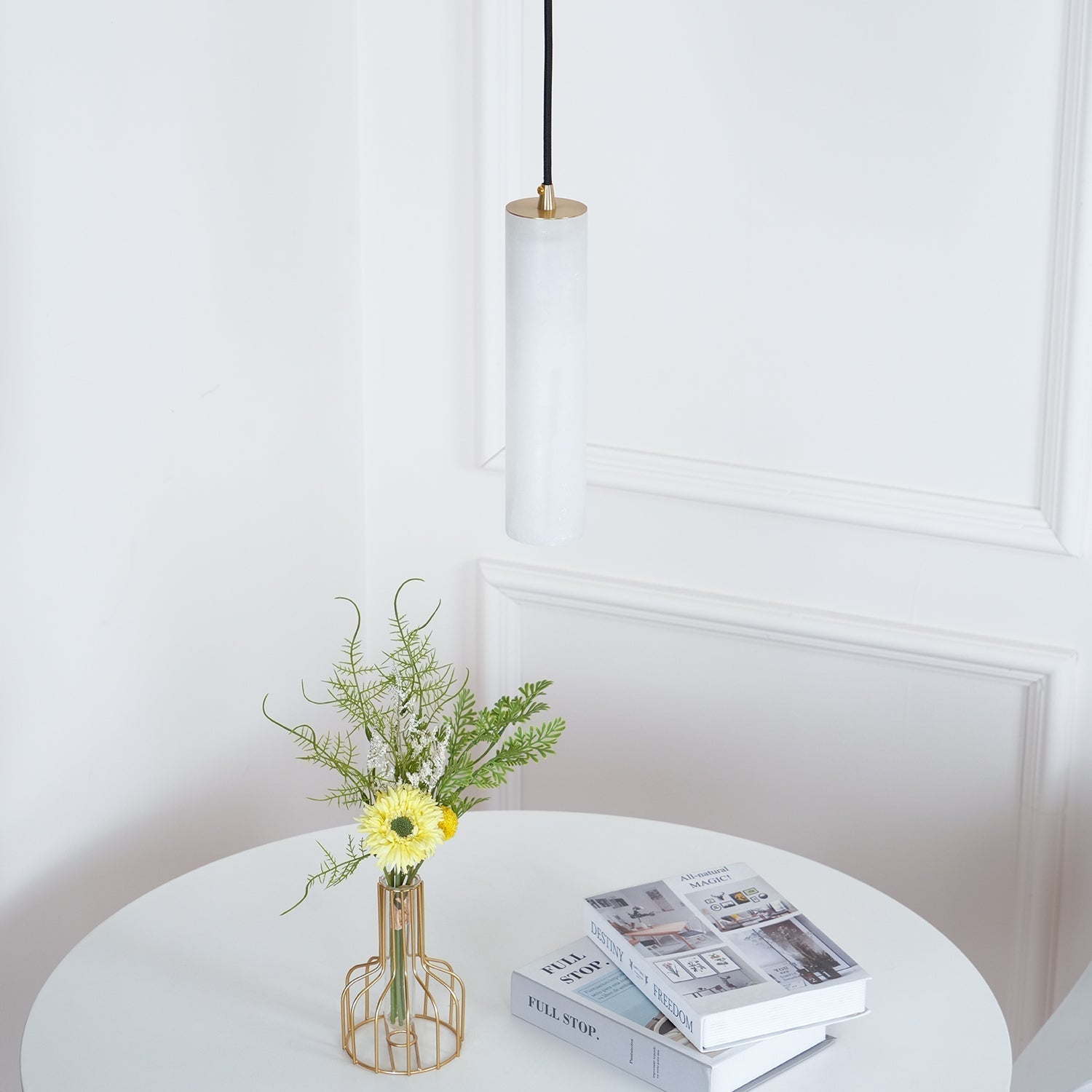 Nyxara Cluster Alabaster Pendant Light Staircase - Neutralighting