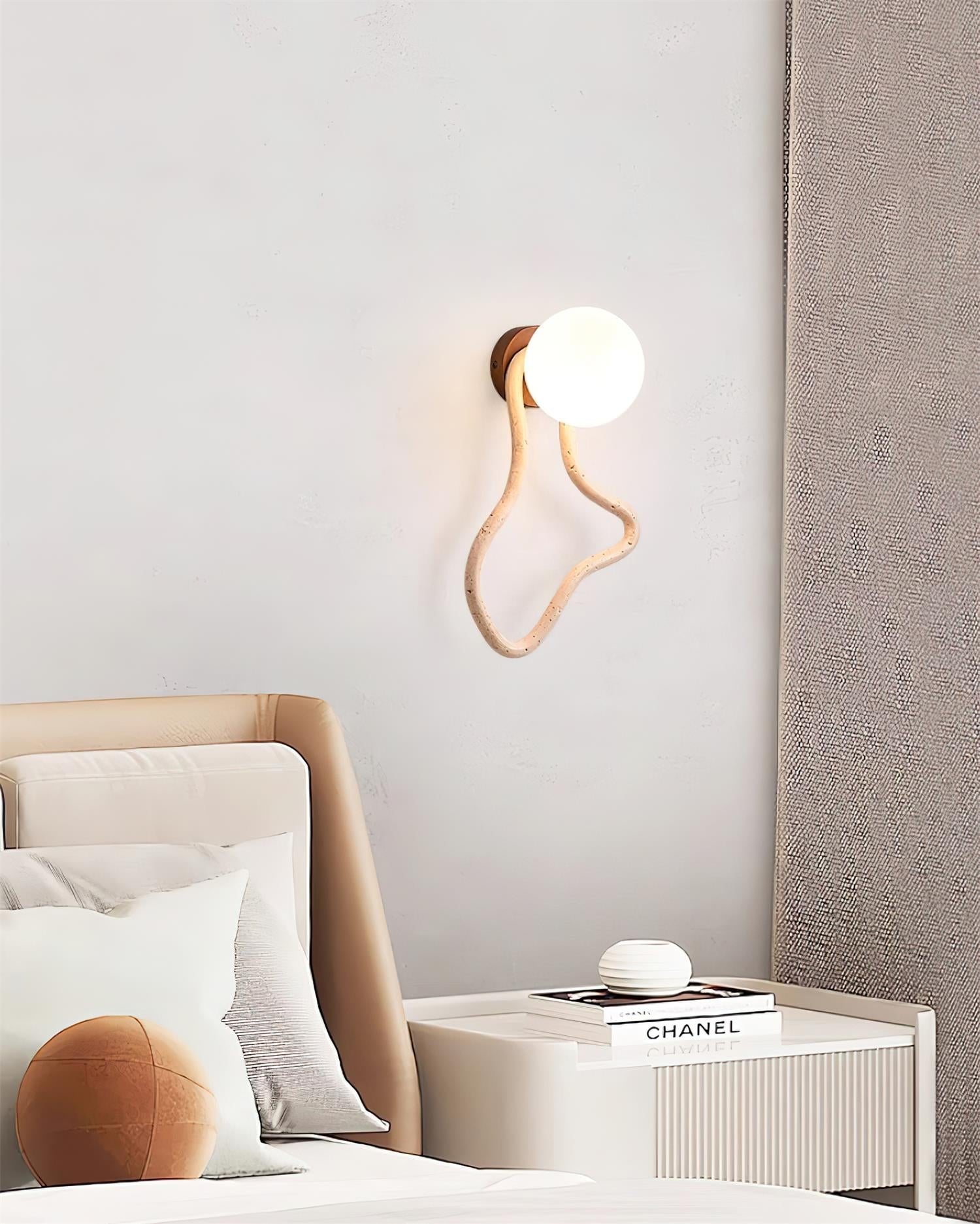 Ritta Cute Wall Lamp Travertine Wave-like - Neutralighting