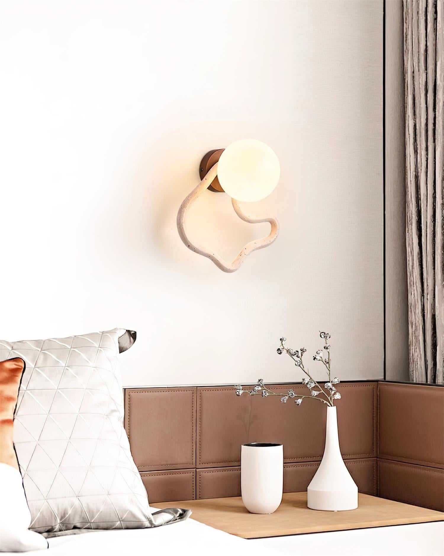 Ritta Cute Wall Lamp Travertine Wave-like - Neutralighting