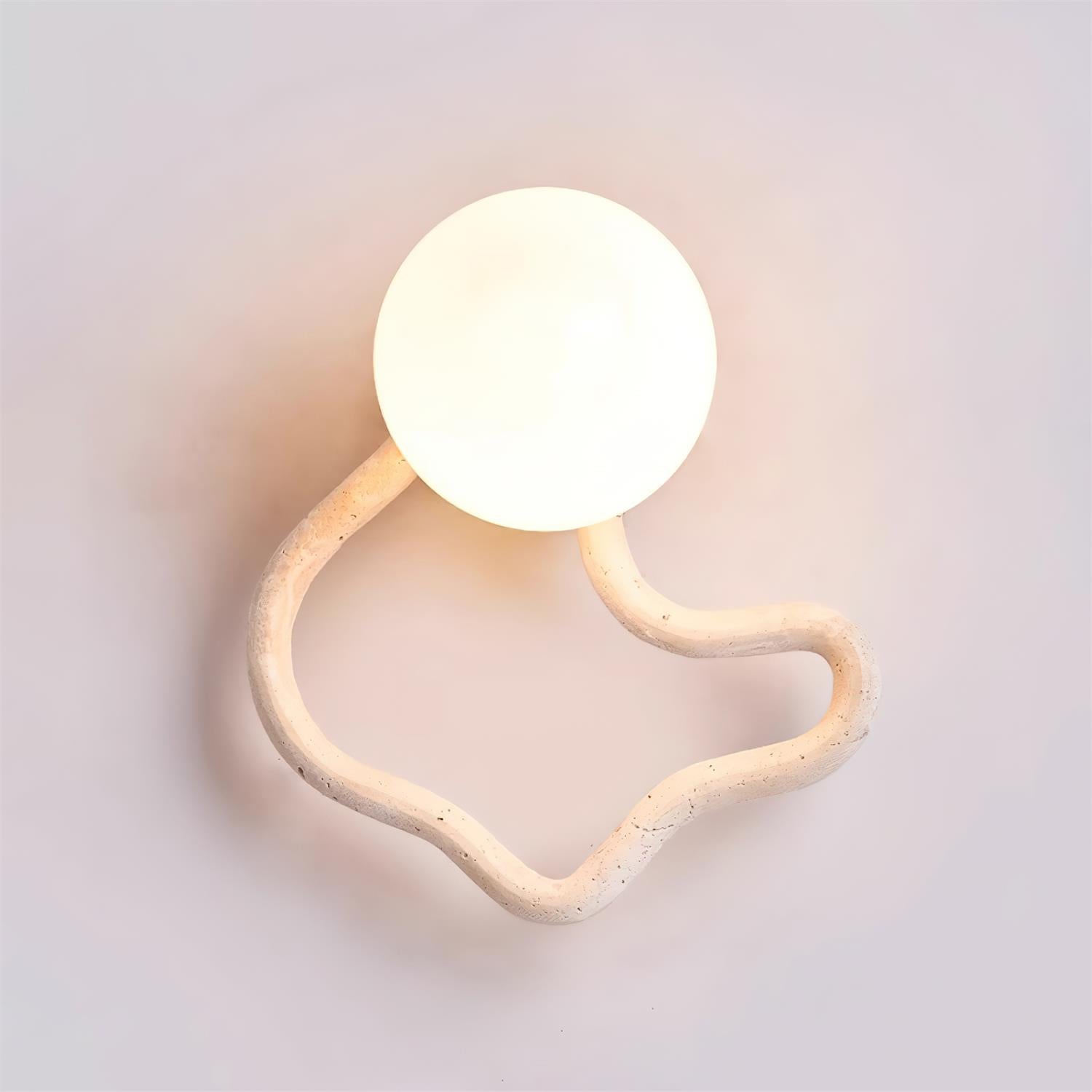 Ritta Cute Wall Lamp Travertine Wave-like - Neutralighting